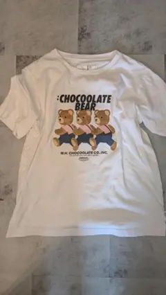 :CHOCOOLATE クマイラスト Tシャツ M ホワイト