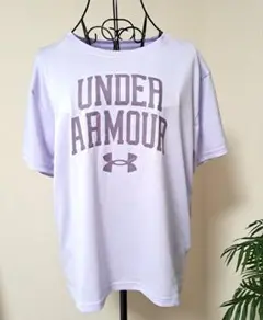 UNDER ARMOUR ロゴTシャツ ライトパープル L