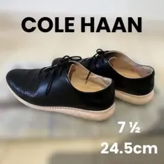 COLE HAAN コールハーン シューズ 靴 24.5 ブラック 黒 ピンク