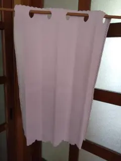 薄ピンク カフェカーテン遮光防炎