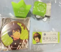 愛島セシル 缶バッジ ネームバッジ リングライト 4点セット