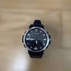 PROTREK PRW-60 電波ソーラー ネイビー シルバー アナデジ