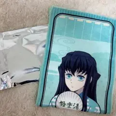 鬼滅の刃　極楽湯　楽スパ　時透無一郎 マフラータオル