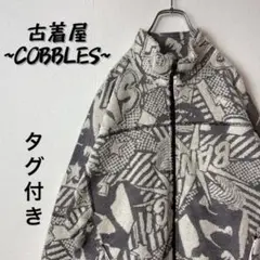 【新品タグ付き】HYSTERIC GLAMOUR総柄ジャケット古着オフホワイト
