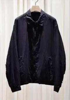 comoli 25SS シルク製品染めブルゾン　サイズ1 ブラック