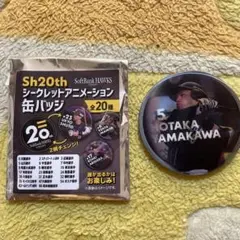 SoftBank HAWKS シークレットアニメーション缶バッジ山川選手