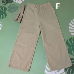 アズノゥアズピンキー　ベイカーパンツ　サスペンダー付き　ベージュ　フリーサイズ