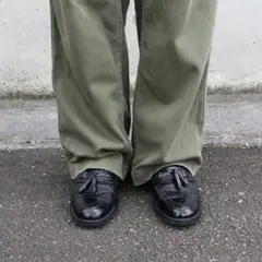 デザイン◎ LANCEL Black Color Tassel Loafers