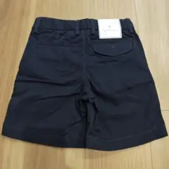 ネイビー ハーフパンツ 4歳用 ウエスト調整機能付き