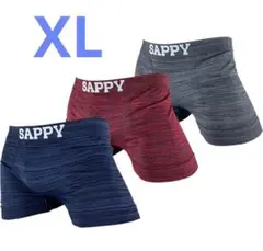 SAPPYボクサーパンツ3枚組　XL インナー　3枚　メンズ　パンツ