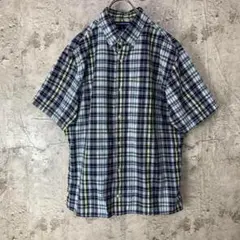 no1397古着　半袖シャツ　チェックシャツ　OLD NAVY オールドネイビー