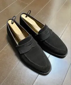 クロケット&ジョーンズ SYDNEYローファー スウェード 茶
