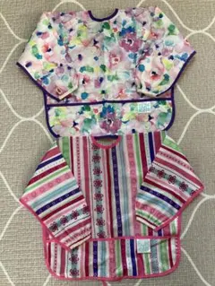 2枚セット　バンキンス　長袖　お食事エプロン