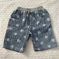ハーフパンツ パンツ ボトムス ズボン デニム 星柄 ストライプ 95