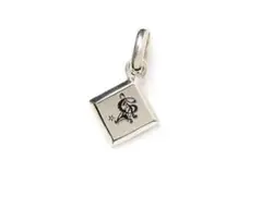 CALEE CAL logo diamond cut necklace top