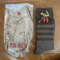 新品　PINK HOUSE 靴下　いちご