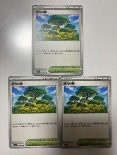 ポケモンカード　活力の森３枚セット