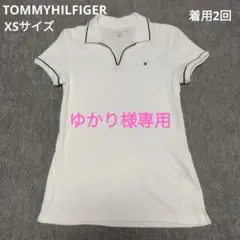 TOMMYHILFIGER レディース 半袖ポロシャツ ホワイト XSサイズ
