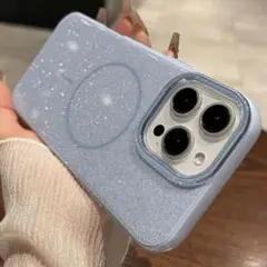 スマホカバー グリッターiPhone 保護カバー 磁気ケース MagSafe