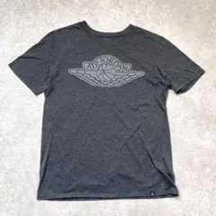 【美品】NIKE AIR JORDAN ウイングロゴ Tシャツ グレー M