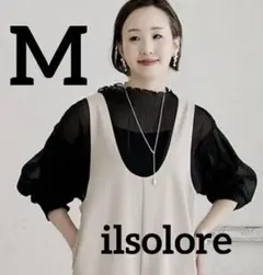 しまむら ilsolore 陽さん 楊柳シフォンプルオーバー Mサイズ