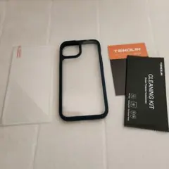 大特価⭐iPhone14 スマホケース 6.1インチ 画面保護フィルム付き 青