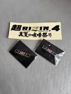 【非売品】超RIZIN.4 真夏の喧嘩祭り 来場記念ピンバッチ2個セット