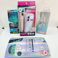 C【新品未開封】iPhone16用ケース•フィルム•ケーブルセット計4点