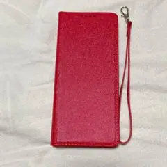 ♪Xperia 1 IV SO-51C SOG06 ケース 手帳型 レッド