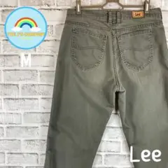 古着Lee relaxed straight legジーンズ　カーキ　M