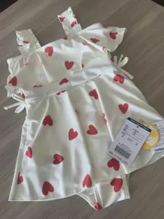ハート柄ワンピース水着