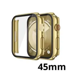 Apple Watch ケース 45mmゴールド 全体カバー型