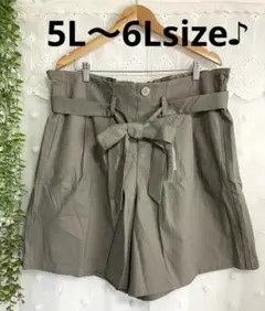 新品＊未使用＊5L～6L 大きいサイズのハーフパンツ♪ グレー系