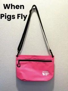 When Pigs Fly ショルダーバッグ アウトドア ピンク 防水 軽量 海