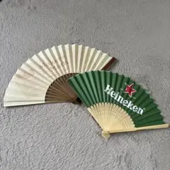 扇子：メーカーズマーク・ハイネケン　セット