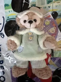 ダッフィーぬいぐるみバッジ　パジャマ