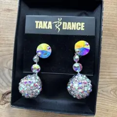 TAKA DANCE クリスタルイヤリング 約5cm