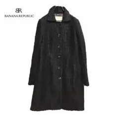 150abh【BANANAREPUBLIC】 ウール 黒 ステッチ模様 立体