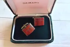 【ヴィンテージ】プラチナ張　SILVER カフスボタン  / ケース付き