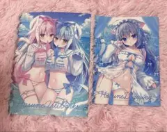 C106はすね先生 はすねや 新刊イラスト本 セット限定ラフ線画