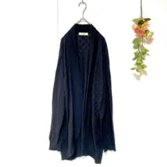 【sab street my standard】ロングカーディガン カットワーク