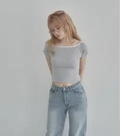 アンドマリー　半袖Tシャツ ブルー