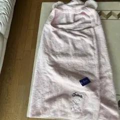 フード付タオル　ピンク