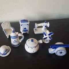 陶器ミニチュア8個セット