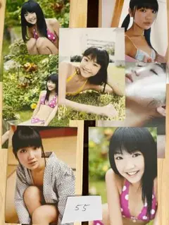 椎名もも　岩崎果歩　 生写真　L判　7枚セット　55