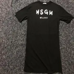 大人気✨大人もOK✨MSGM キッズ Tシャツ ワンピース 黒 M サイズ