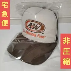 ［新品・未使用］ 非圧縮 ブラウン 正規品 A&W キャップ 帽子 沖縄