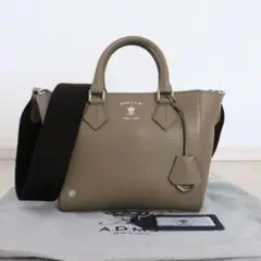 良品 ADMJ キーリング付き レザー 2WAY ショルダーバッグ クロスボディ