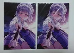 ゆんみ オンラインくじ イラストカード 3枚セット ×2