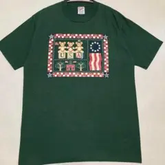 90s JERZEES ジャージーズ USA Bear プリント Tシャツ